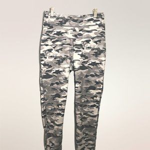 Zelos Performance Athletic Leggings Gray Camouflauge